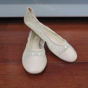 Talbots Embroidered Mesh Ballerina Flats